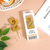 Nến số 2 nhũ vàng TP.