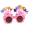 Kính mắt happy birthday hồng