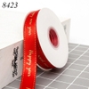 Cuộn 40m Ruybang Đỏ Happy New Year 2.5cm M3