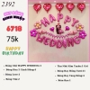 bóng chữ wedding hồng TT
