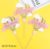 Cam - set 3 thẻ khinh khí cầu nhũ hồng