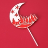 QC- que cắm merry christmas trăng đỏ.