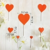 SCG-set cắm tim giấy nhũ đỏ.