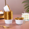 Combo 50 cốc nhôm chịu nhiệt 1 mặt trắng