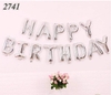 Bóng chữ happy birthday bạc