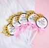 Set 5 thiệp tròn vương miện trắng
