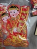 Dán cửa cô cậu vải nhung Size M 47cm