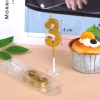 Nến Số Nhũ Vàng ( Số 3)