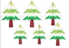 Cam - Cây thông 3D Noel xanh trắng TP