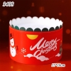 Thành bánh noel 2 lớp dài 55cm,cao 10cm ĐỎ.