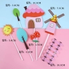 SCG-Set cắm ngôi nhà hồng hàng rào hồng TQ.