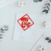 SCG-10 thẻ chữ thọ nhũ đỏ