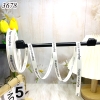 Cuộn 50m Ruy băng HAPPY EVERYDAY trắng be khổ 1cm