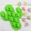 Khuôn Silicone Xanh Lá Tạo Hình Xương Rồng