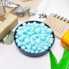 Lọ 100gr Kẹo Đường Tròn Mix Size Màu Xanh Dương