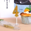 Nến Số Nhũ Vàng ( Số 4)