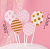 SCG - set cắm giấy 5 quả bóng mix hồng.