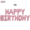 Bóng chữ happy birthday hồng