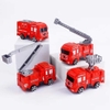 Bộ 4 xe cứu hỏa đỏ size nhỏ