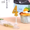 Nến Số Nhũ Vàng ( Số 4)