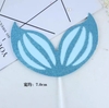 QC - thẻ cắm đuôi cá nhũ xanh dương