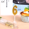 Nến Số Nhũ Vàng ( Số 6)