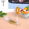 Nến Số Nhũ Vàng ( Số 0)