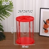 Hộp meka tròn có nắp đỏ (26*26*32)