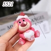 Gấu Dâu Ôm Kem Nhựa Đặc TQ