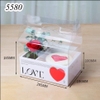 Combo 5 hộp LOVE 2 ngăn trắng ( 3 chi tiết )