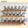 Bộ 19 đui kiểu 3D NGA size nhỏ  cao 4.2cm rộng 1.9cm thép không zỉ