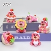 Bộ 6 Gấu Dâu Nhựa Nhẹ TQ
