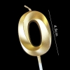 Nến số nhũ 3D số 0.