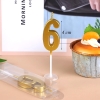 Nến Số Nhũ Vàng ( Số 6)
