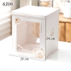 Hộp Giấy Trắng 3 Chi Tiết in Hình Gấu 26*26*34