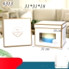 Hộp Giấy Trắng 3 Chi Tiết Best Wishes 31*31*18