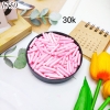 Lọ 100gr Kẹo Đường Hình Trụ Dài Hồng