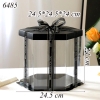 Hộp Meka Lục Giác Đen Size 24.5*24.5*24 Cm