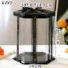 Hộp Meka Lục Giác Đen Size 30*30*33.5 Cm