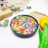 Lọ 100gr Kẹo Đường Cốm Tăm Mix Màu.