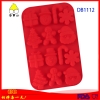 Khuôn Silicone Noel Đỏ 14 Hình