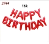 Bóng chữ happy birthday đỏ