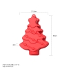 Khuôn Đổ Silicon Đỏ Noel Hình Cây Thông Ngôi Sao