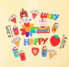 Cam - combo 5 set giấy happy lucky gấu thỏ