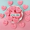 Bánh Quy Tạo Hình Trái Tim Love Hồng M22