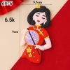 SLC-Silicon Quý Cô Váy Đỏ