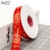 Cuộn 40m Ruybang Đỏ Happy New Year 2.5cm M2