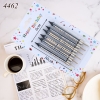 Vỉ 6 nến đen in chữ HPBD vàng