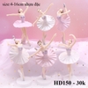 Tuong - set 3 cô gái bale nhựa đặc hồng