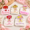 Túi 50 thẻ Happy Women Day hình Bó Hoa Size To